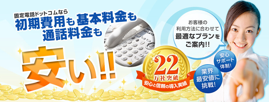 初期費用も基本料金も通話料金も安い