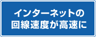 インターネットの回線速度が高速に
