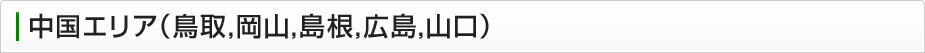 中国エリア（鳥取、岡山、島根、広島、山口）の固定電話