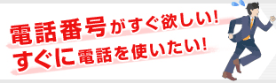 電話番号がすぐ欲しい！すぐに電話を使いたい！